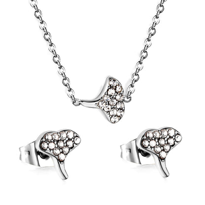 mermaid tail cz jewelry-steel