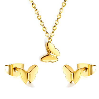 minimal butterfly outline jewelry