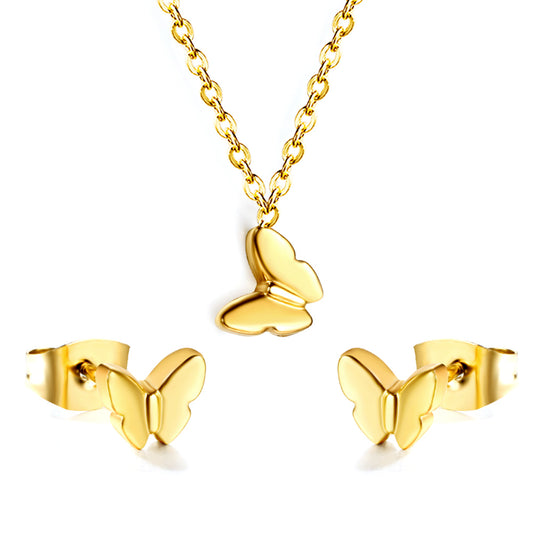 minimal butterfly outline jewelry