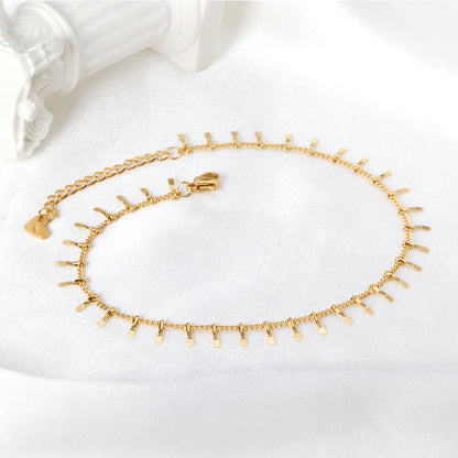 minimalist ankle jewelry