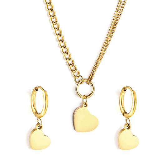 minimalist heart jewelry modern