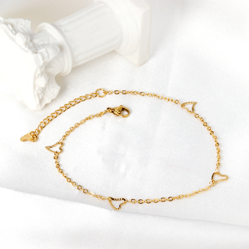 modern geometric jewelry style-anklet