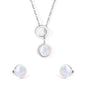 mother pearl black contrast jewelry-steel