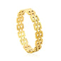 Power & Prestige: Heavyweight 12mm 5-Row Watch Band Hinged Bangle