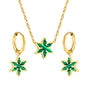 multicolor star enamel jewelry-green