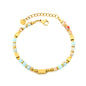 Waterproof 304L Steel Multi-Color Shoushan Stone Bracelet for Women