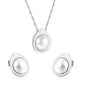 oval pearl gold frame jewelry-steel