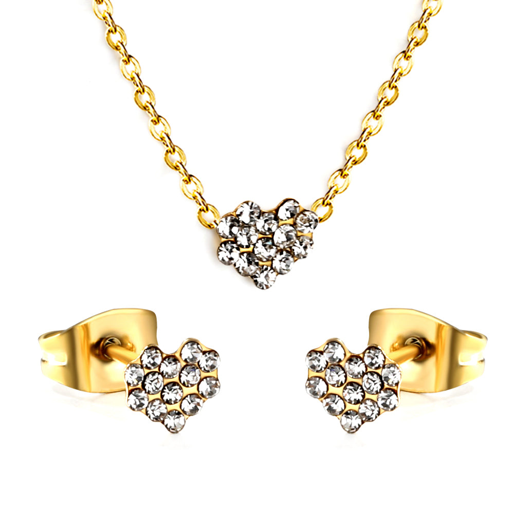pave heart cz jewelry