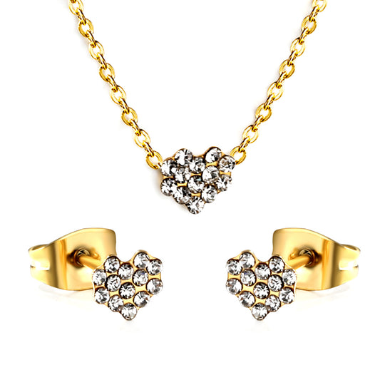 pave heart cz jewelry