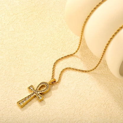 Sacred Symbol Meets Streetwear Glamour in This Paved Zircon Rope Chain