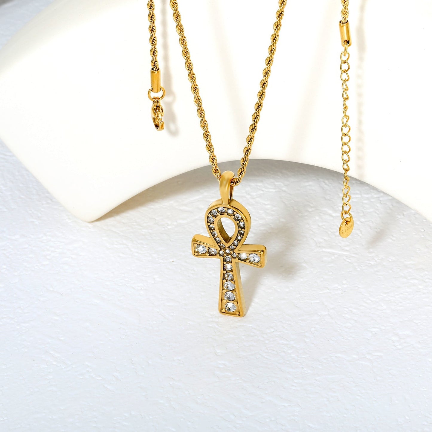 Sacred Symbol Meets Streetwear Glamour in This Paved Zircon Rope Chain