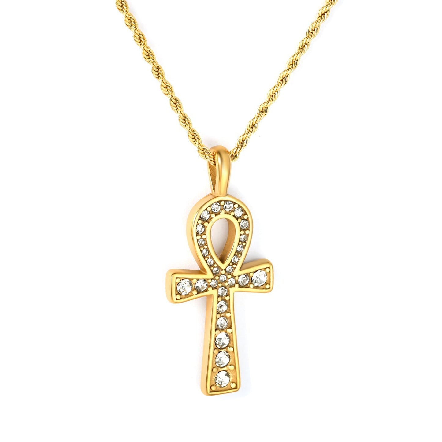 Sacred Symbol Meets Streetwear Glamour in This Paved Zircon Rope Chain