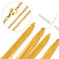 10pcs Gold and Silver Tone Chain Collection - Versatile Jewelry Basics