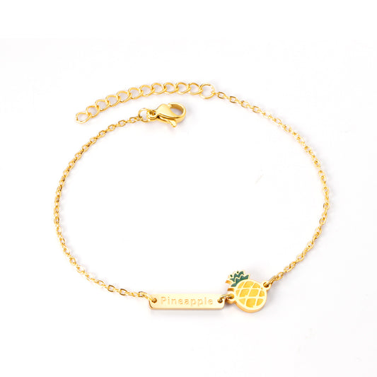 pineapple-charm-bracelet-tropical