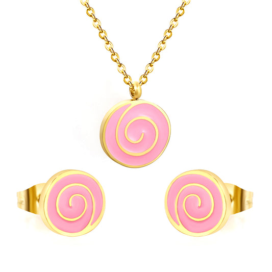 pink spiral rose gold jewelry