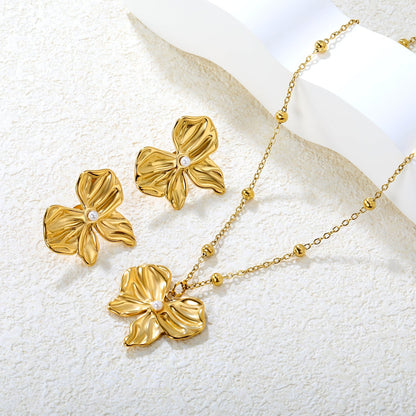 Elevate Your Date Night Look with an Elegant Ribbon Bow Pearl Duo