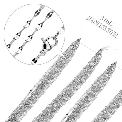 10pcs Gold and Silver Tone Chain Collection - Various Styles with Different Clasps