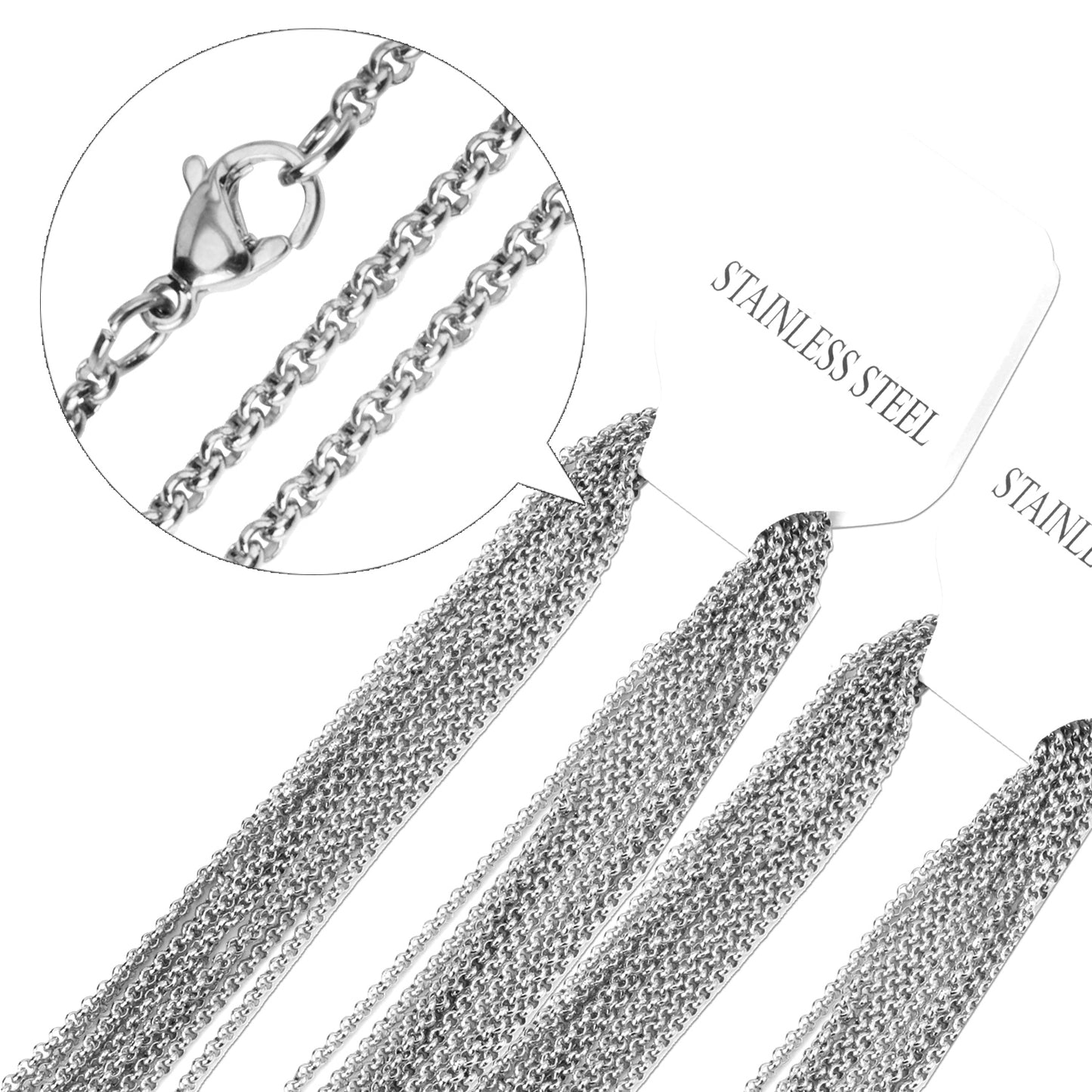 10pcs Gold and Silver Tone Chain Collection - Versatile Jewelry Basics