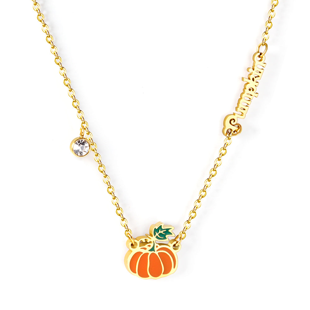 pumpkin-enamel-necklace-18kgold-halloween