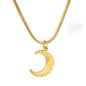 Wholesale French Vintage Sunburst Crescent Moon Pendant Jewelry