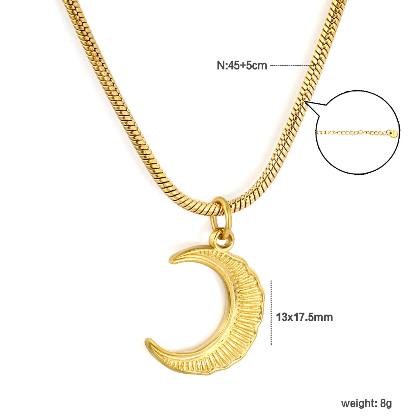 Wholesale French Vintage Sunburst Crescent Moon Pendant Jewelry