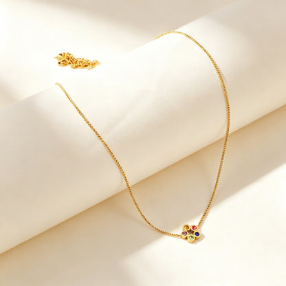 Factory Direct 18K Gold Plated Vibrant Crystal Plum Blossom Jewelry