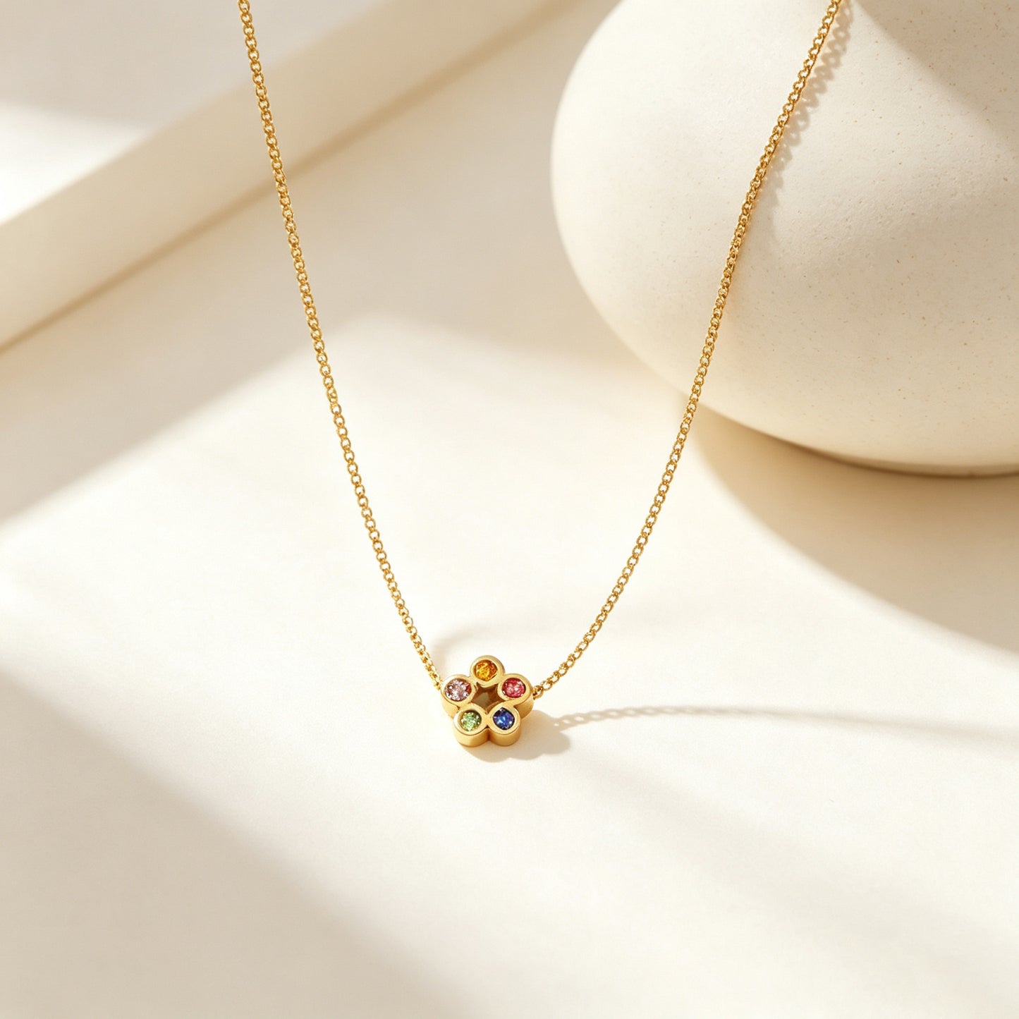 Factory Direct 18K Gold Plated Vibrant Crystal Plum Blossom Jewelry