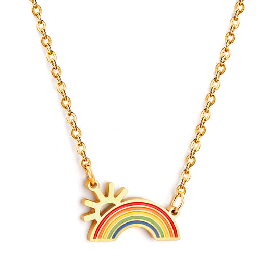 rainbow-sun-pendant-enamel-18kgold
