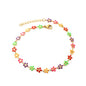rainbow flower anklet vibrants