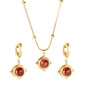 rhodonite oval gold bead jewelry