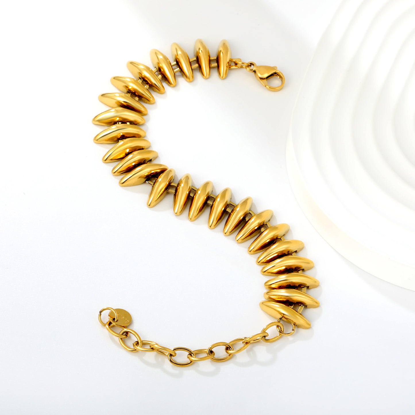High Impact Marquise Leaf Links Crafted for Ocean Resort and Gala Looks