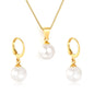 Pure Minimalist Grace Featuring Round Pearls and Sleek Gold Chains