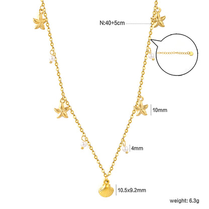 Wholesale Waterproof PVD Gold Butterfly Charm Dainty Necklace