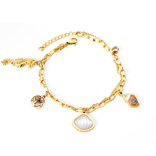 skull-shell-chain-bracelet-edgy