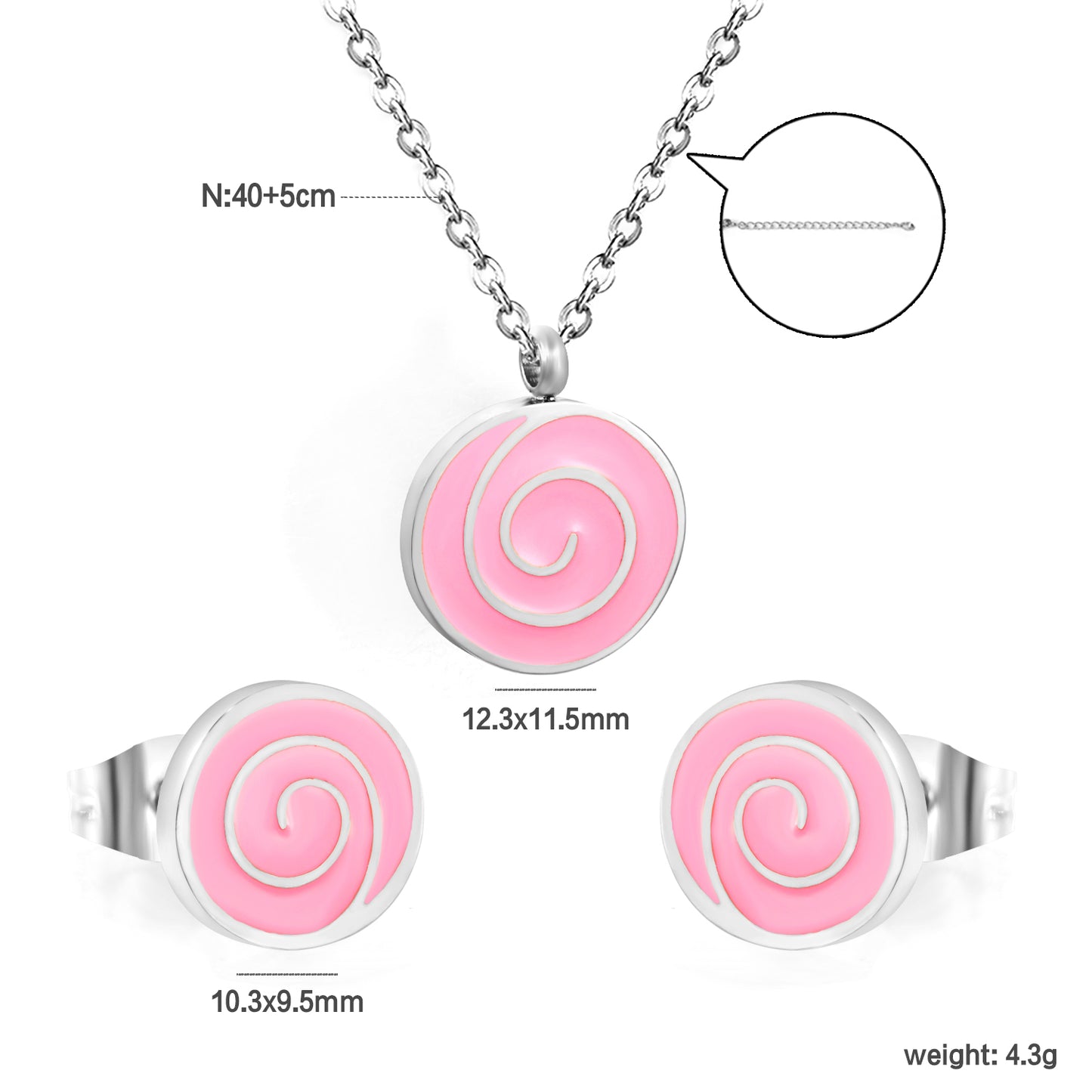 spiral width chart-steel