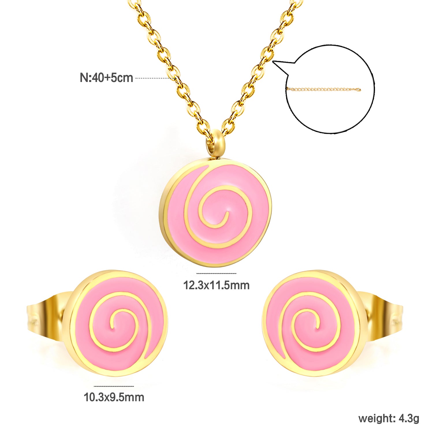 spiral width chart