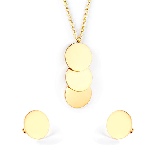 stacked circle jewelry minimalist