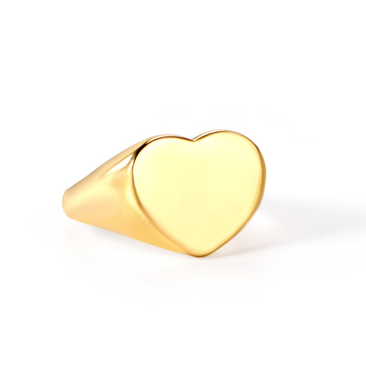 stainless-steel-gold-heart-ring-minimalist-wholesale