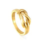 stainless steel gold twisted braided ring white background wholesale