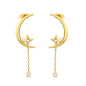 Midsummer Night Dream: Cascading Starburst & Crescent Moon Dangles