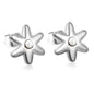Sweet Starburst Burst Frame Embedded Round Warm Pearl Stud Earrings Romantic