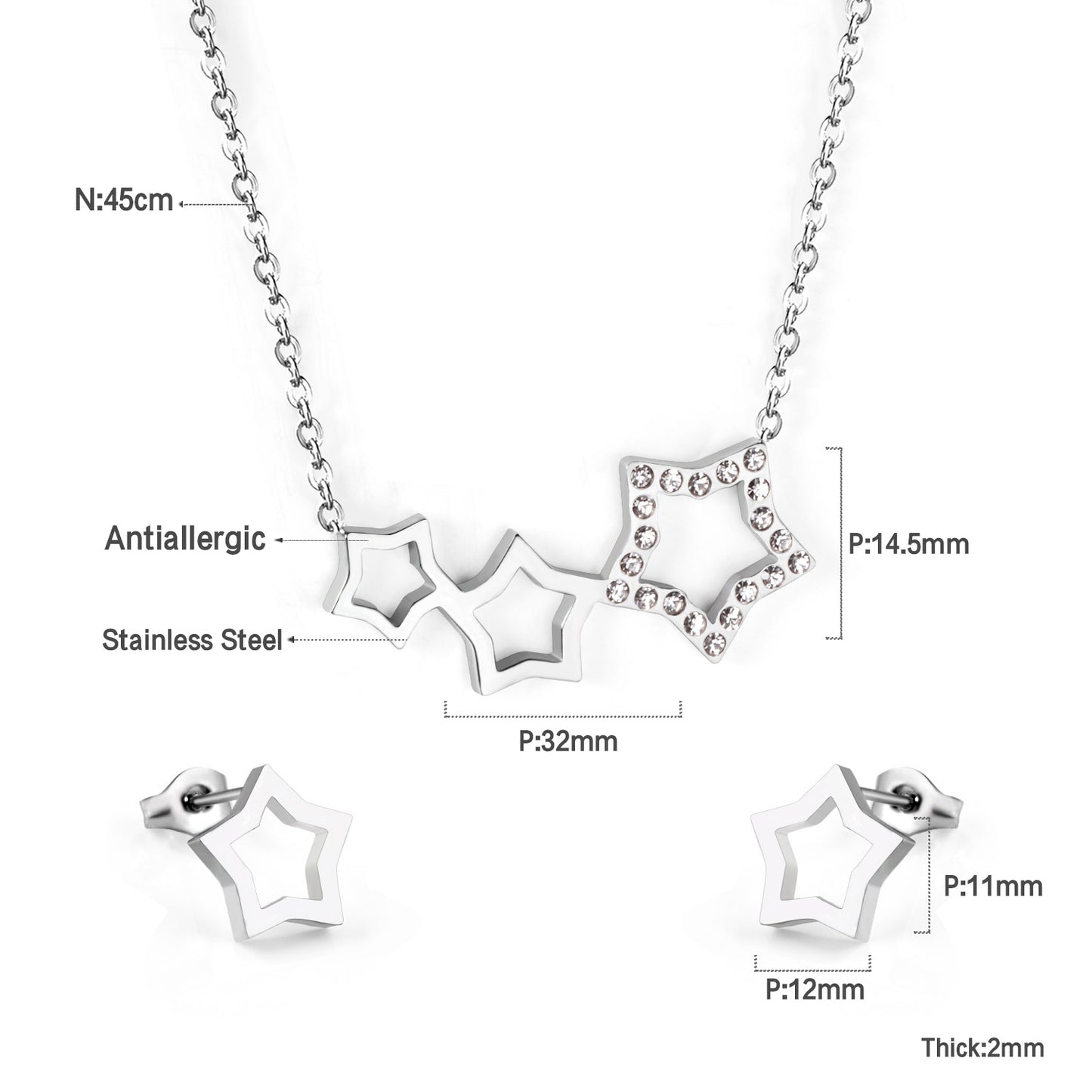 star cluster measurement-steel