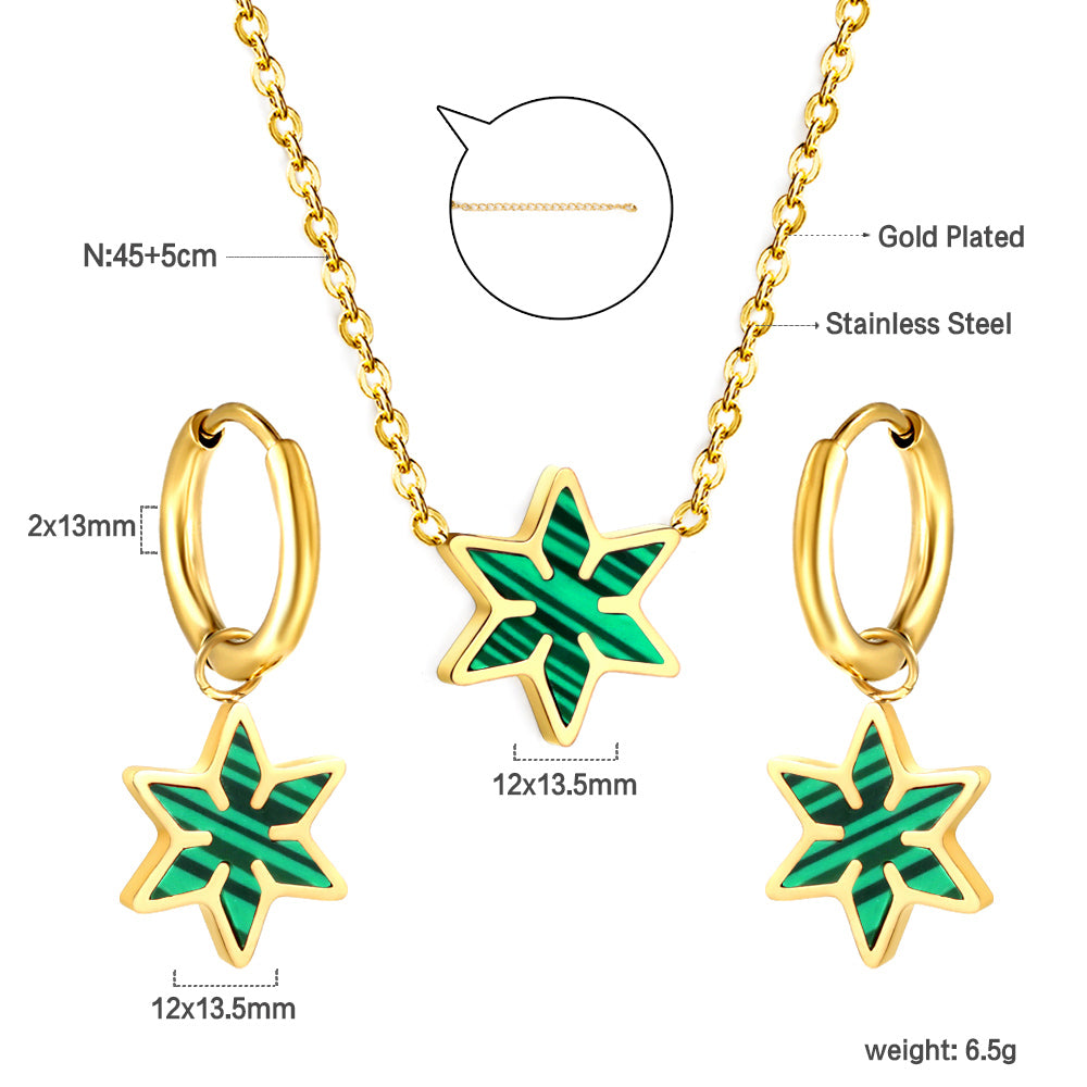 star enamel size chart-green