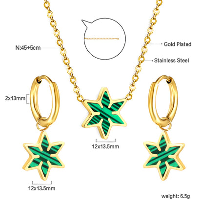 star enamel size chart-green
