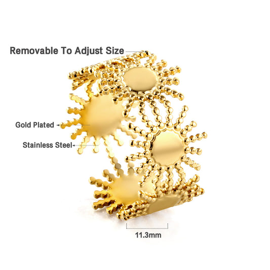 sunburst ring size guide inner diameter thickness measurement chart