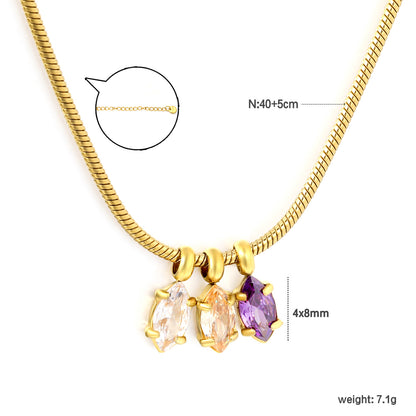 Dopamine Glamour Meets Liquid Smooth Flat Gold Snake Chain