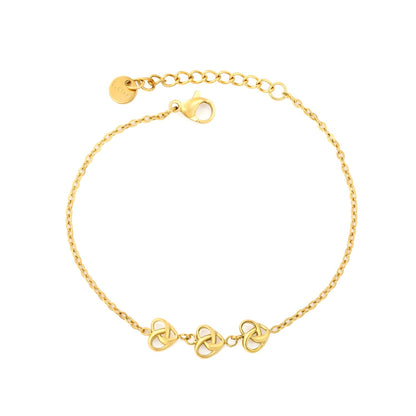 Non-Tarnish 304L Stainless Steel Trinity Celtic Knot Motif Bracelet