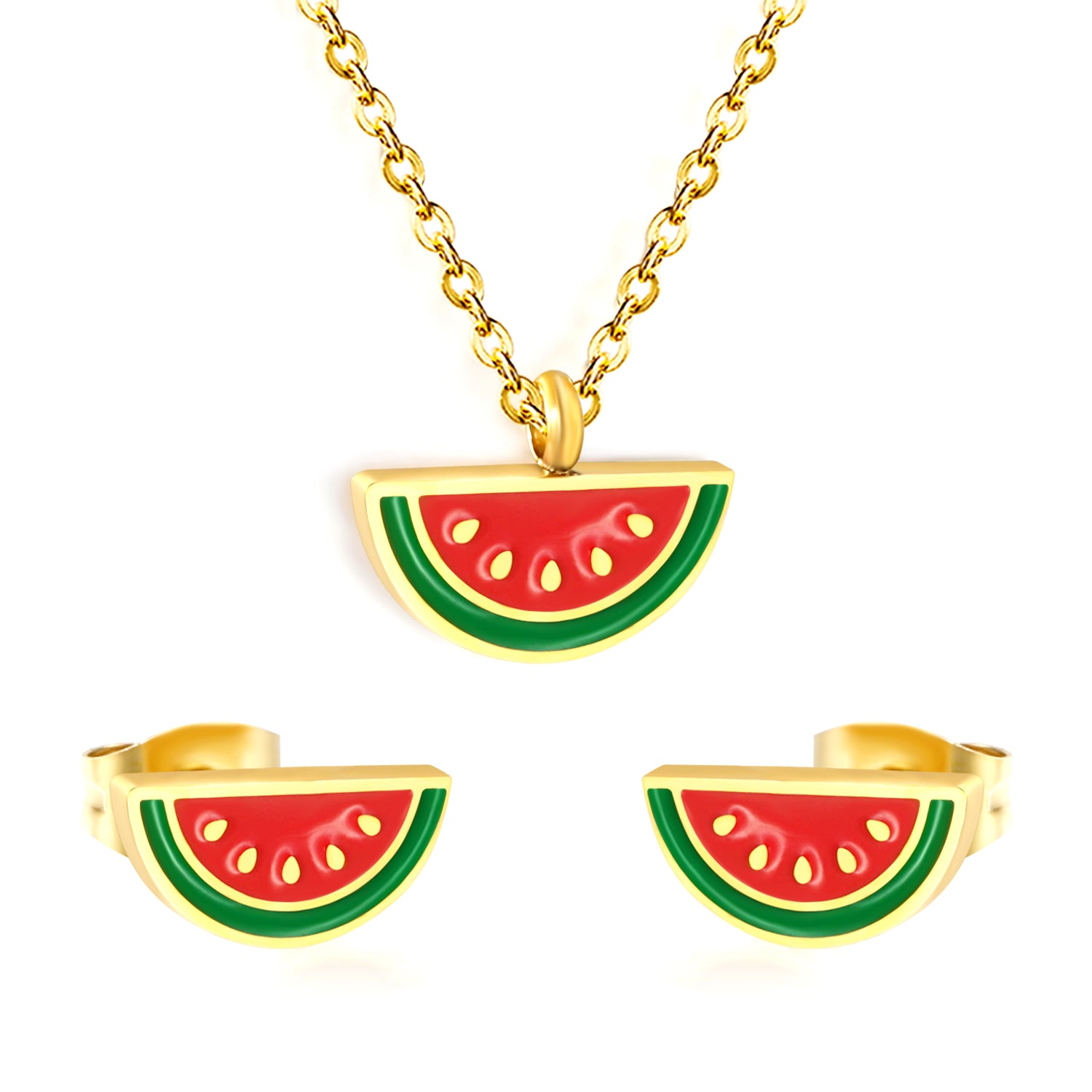 watermelon slice jewelry