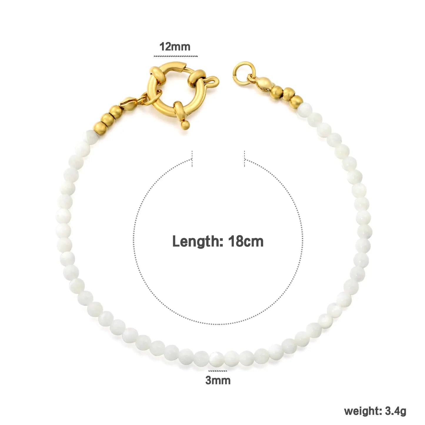 Boutique Jewelry Wholesale: Boho Pearl-Sheen Anchor Clasp Bracelets
