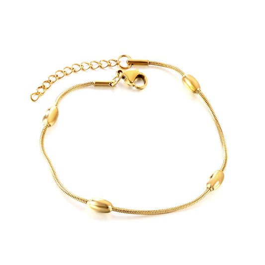 woven-oval-charm-bracelet-18kgold